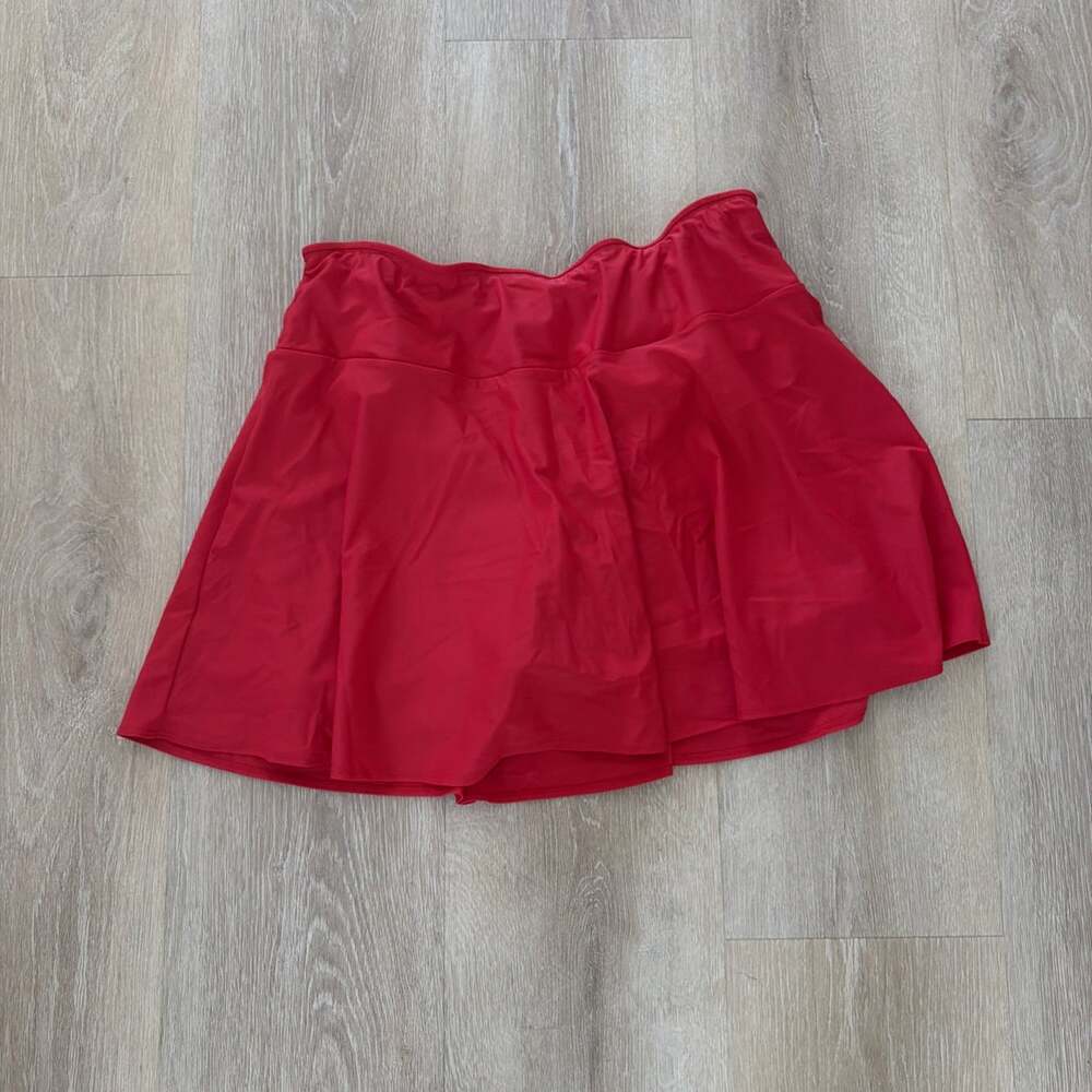 BOLDER Sparkle Skirts Women's Skorts Red Tennis Golf Size 3XL (30)